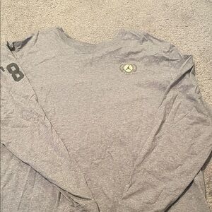 Classic Gray Long Sleeve Tee Micheal Jordon 85